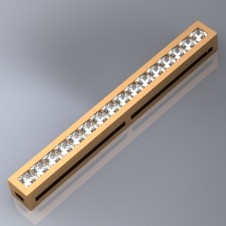 Barrette diamants en or et diamants 4,5 carats