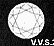 Diamant de pureté : VVS2 (Very Very Small Inclusion 2 - très, très petites inclusions 2)